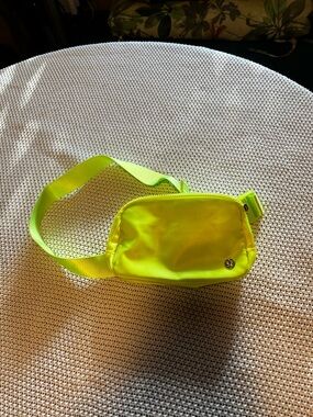 lululemon athletica Neon Lime Green Small Organizer Pouch